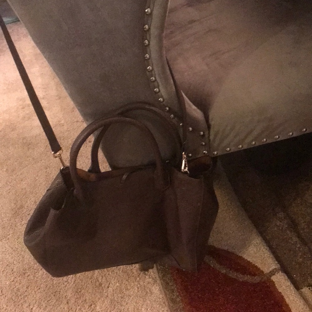 H&M brown handbag vegan leather